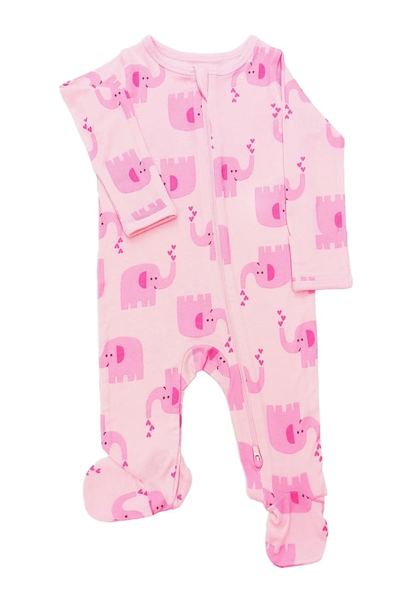 Wonder So Soft Modal by Wonder Nation Baby Unisex Two-Way Zipper Footed Sleep N Play Pajamas, Sizes Preemie-6/9 Months