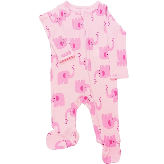 Wonder So Soft Modal by Wonder Nation Baby Unisex Two-Way Zipper Footed Sleep N Play Pajamas, Sizes Preemie-6/9 Months