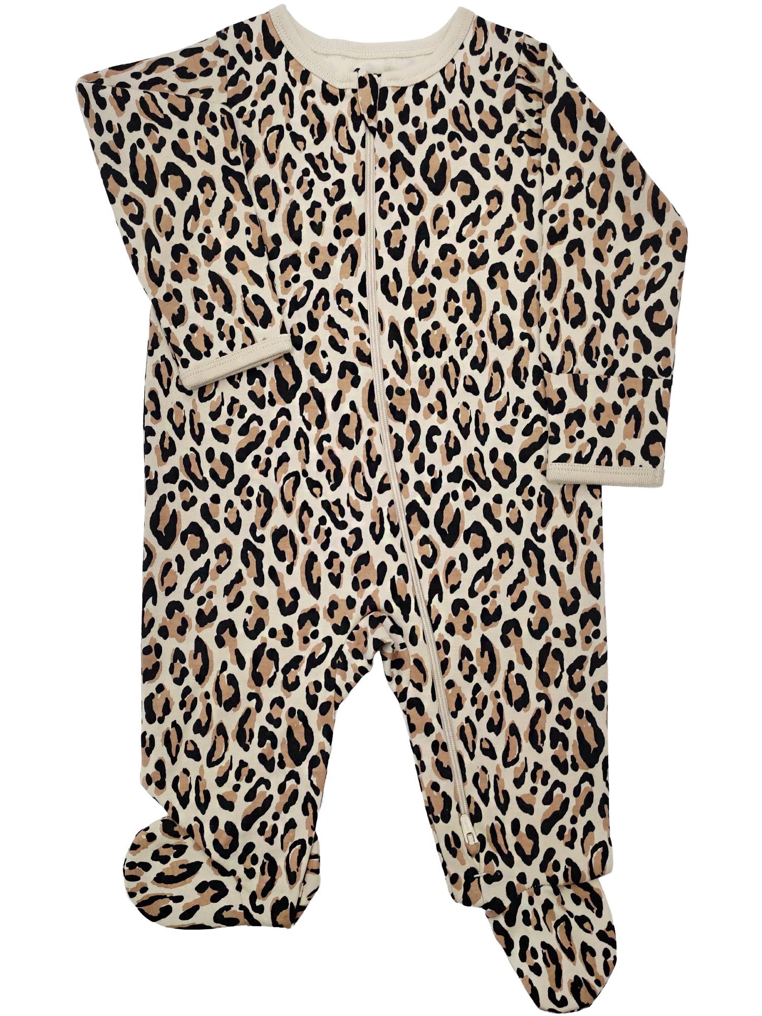 Wonder Nation Baby Gender Neutral Zip Front Footed Sleep N Play Pajamas, Sizes Preemie-6/9 Months