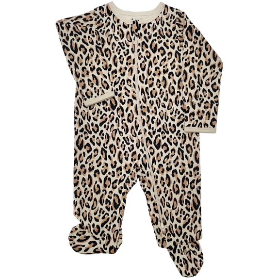 Wonder Nation Baby Gender Neutral Zip Front Footed Sleep N Play Pajamas, Sizes Preemie-6/9 Months