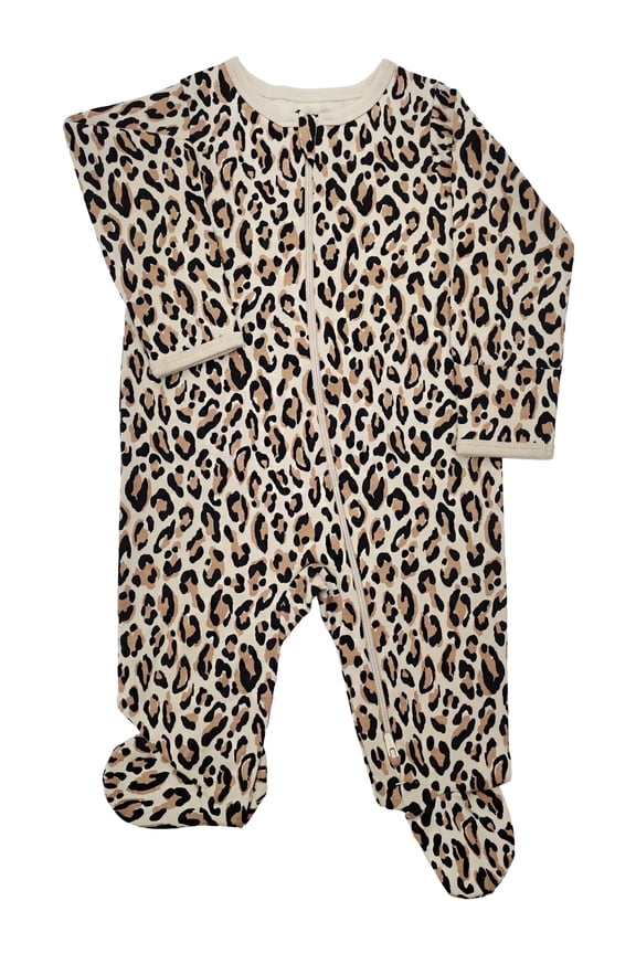 Baby Gender Neutral Zip Front Footed Sleep N Play Pajamas, Sizes Preemie-6/9 Months