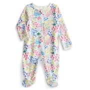 Wonder Nation Organic Cotton Baby Unisex Zip Front Footed Sleep N Play Pajamas, Sizes Preemie-6/9 Months