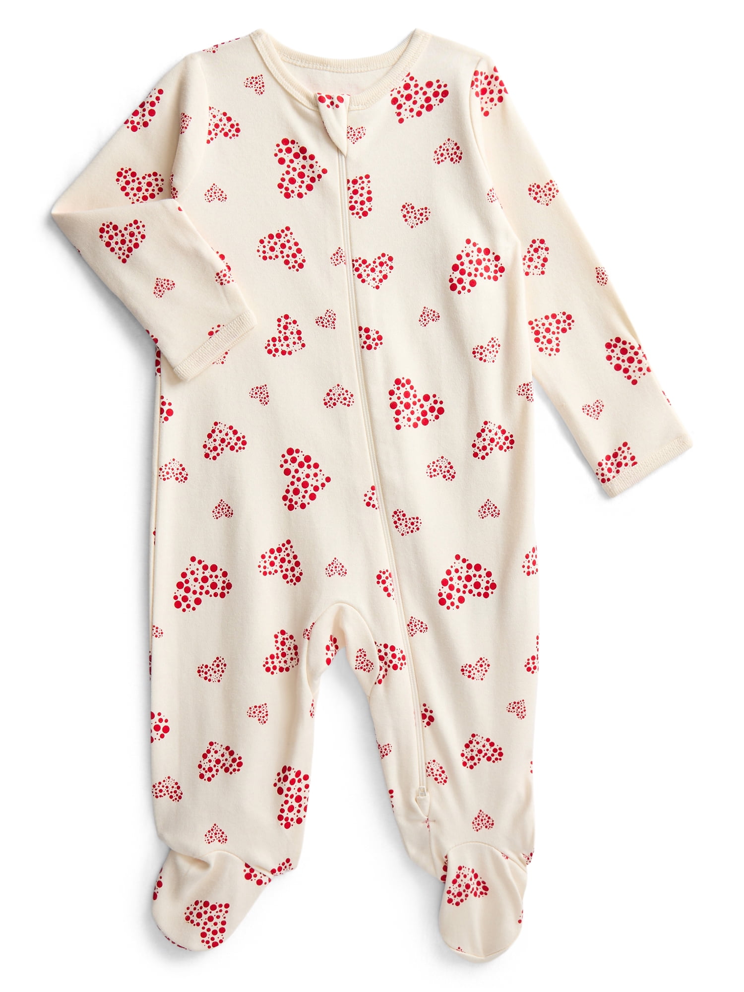Wonder Nation Organic Cotton Baby Unisex Zip Front Footed Sleep N Play Pajamas, Sizes Preemie-6/9 Months