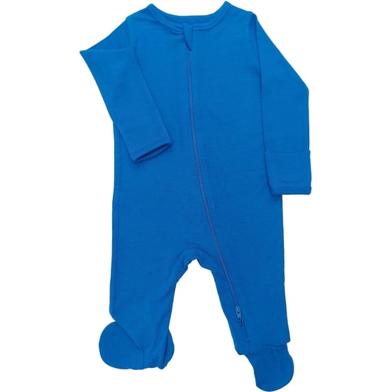 Wonder So Soft Modal by Wonder Nation Baby Unisex Two-Way Zipper Footed Sleep N Play Pajamas, Sizes Preemie-6/9 Months