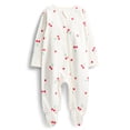 thumbnail image 1 of Wonder Nation Organic Cotton Baby Unisex Zip Front Footed Sleep N Play Pajamas, Sizes Preemie-6/9 Months, 1 of 4