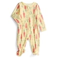 thumbnail image 1 of Wonder Nation Baby Boys or Girls Zip Front Footed Pajamas, Sizes Preemieie-6/9 Months, 1 of 2