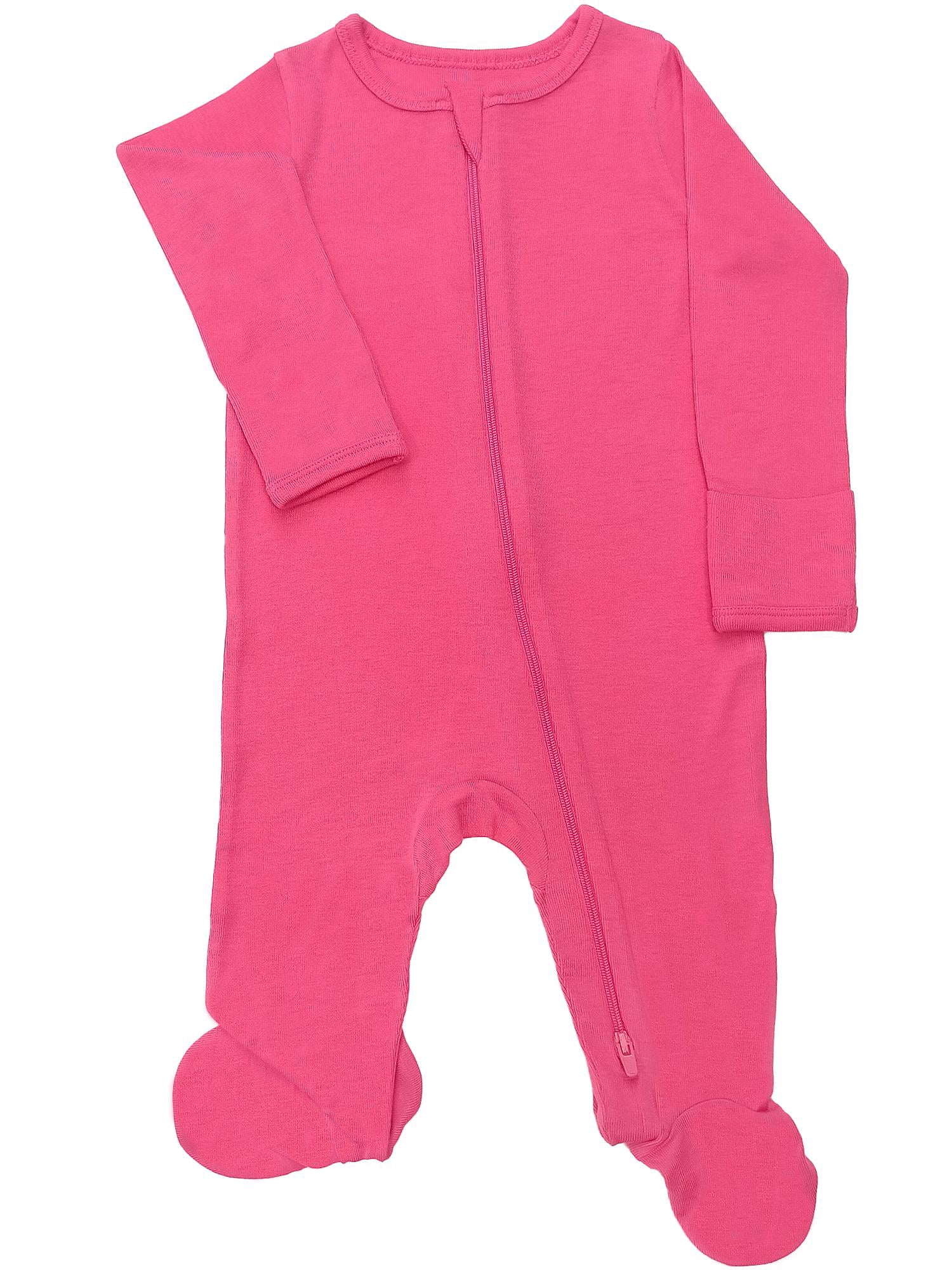 Wonder So Soft Modal by Wonder Nation Baby Unisex Two-Way Zipper Footed Sleep N Play Pajamas, Sizes Preemie-6/9 Months