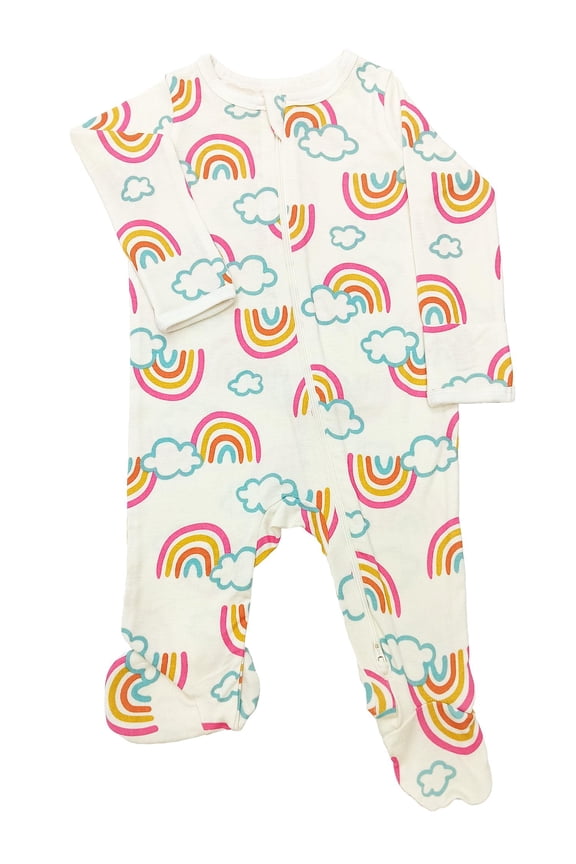 Baby Gender Neutral Zip Front Footed Sleep N Play Pajamas, Sizes Preemie-6/9 Months