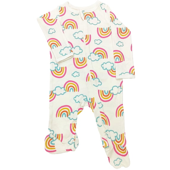 Wonder Nation Baby Gender Neutral Zip Front Footed Sleep N Play Pajamas, Sizes Preemie-6/9 Months
