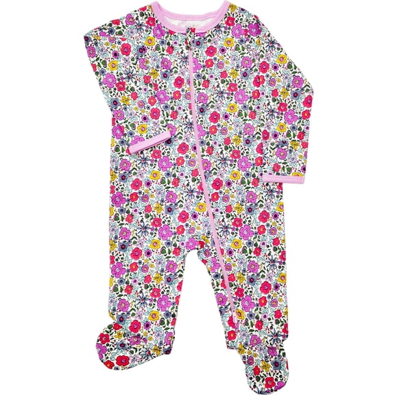Wonder Nation Baby Gender Neutral Zip Front Footed Sleep N Play Pajamas, Sizes Preemie-6/9 Months