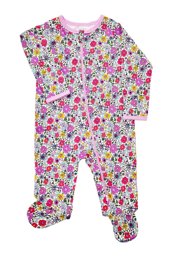 Baby Gender Neutral Zip Front Footed Sleep N Play Pajamas, Sizes Preemie-6/9 Months