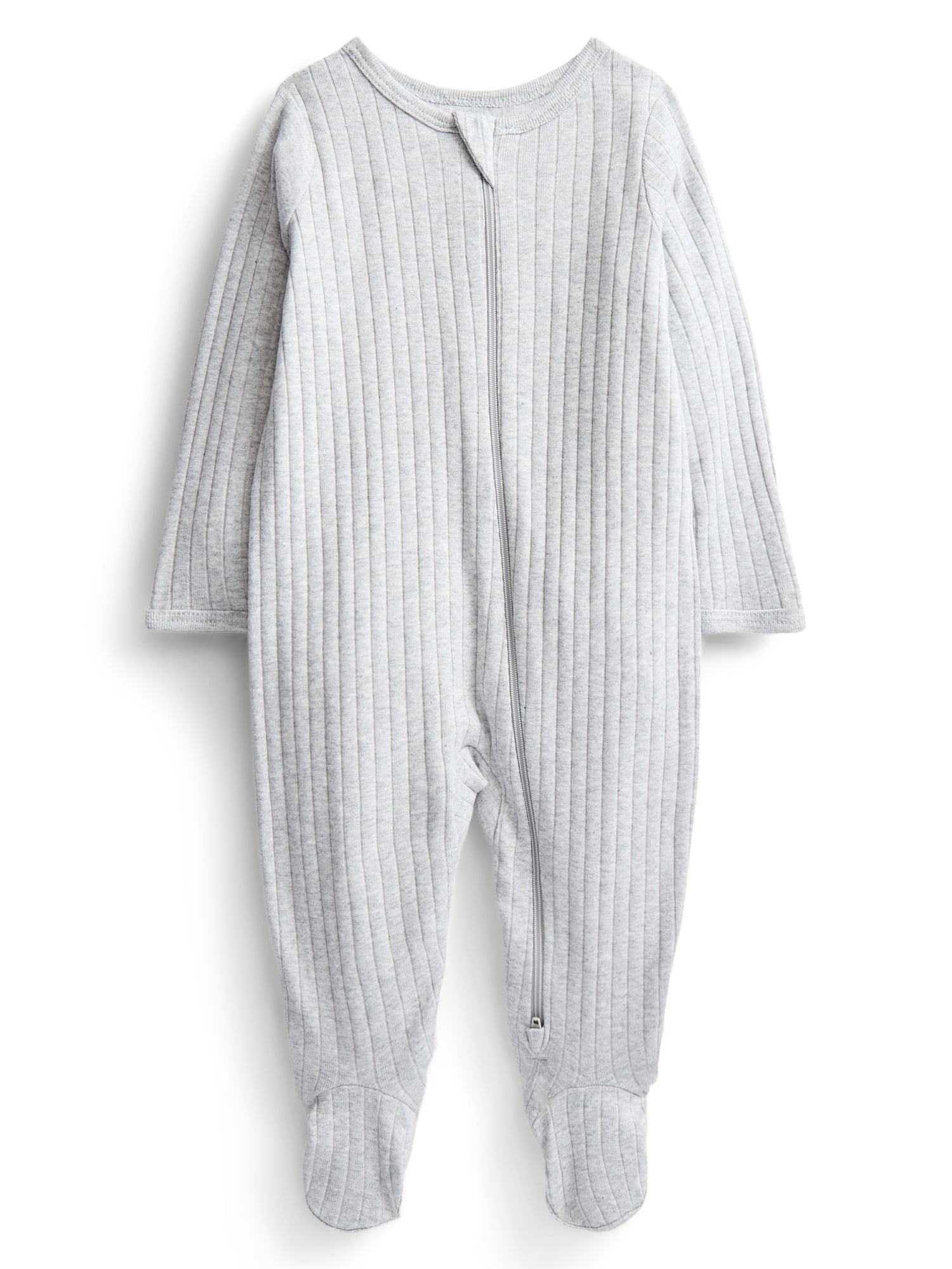 Wonder Nation Organic Cotton Baby Unisex Zip Front Footed Sleep N Play Pajamas, Sizes Preemie-6/9 Months
