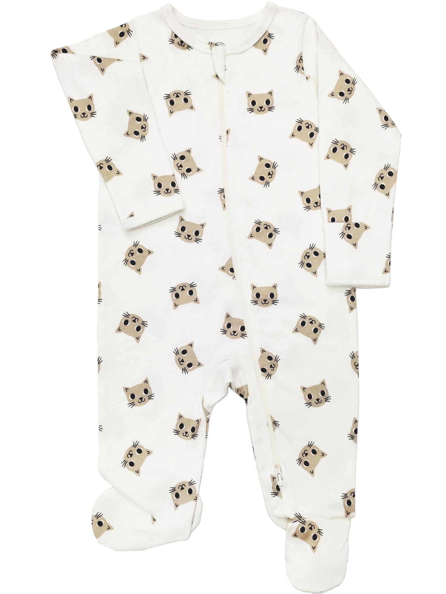 Wonder Nation Baby Gender Neutral Zip Front Footed Sleep N P