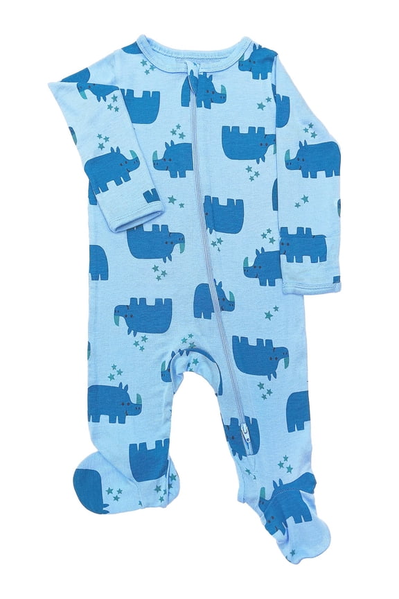 Baby Gender Neutral Zip Front Footed Sleep N Play Pajamas, Sizes Preemie-6/9 Months