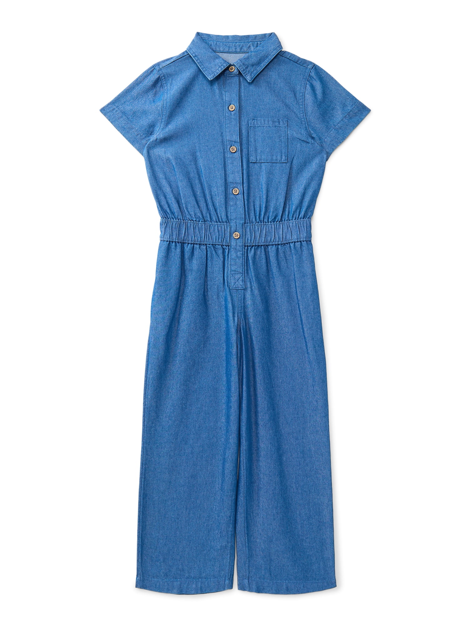 Wonder Nation Girls Boiler Jumpsuit, Sizes 4-18 & Plus