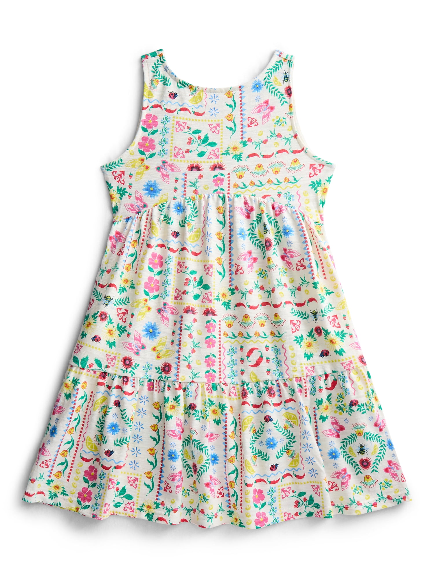 Girls' Back Bow Sleeveless Dress, Sizes 4-18 & Plus