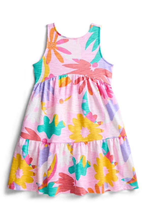 Girls' Back Bow Sleeveless Dress, Sizes 4-18 & Plus