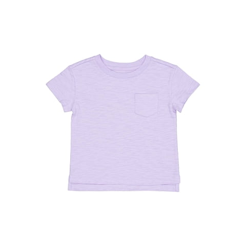 Short Sleeve Boxy Pocket Tee, Size 4-18 & Plus