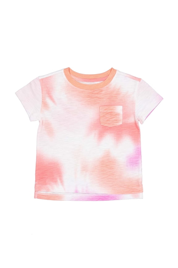 Short Sleeve Boxy Pocket Tee, Size 4-18 & Plus