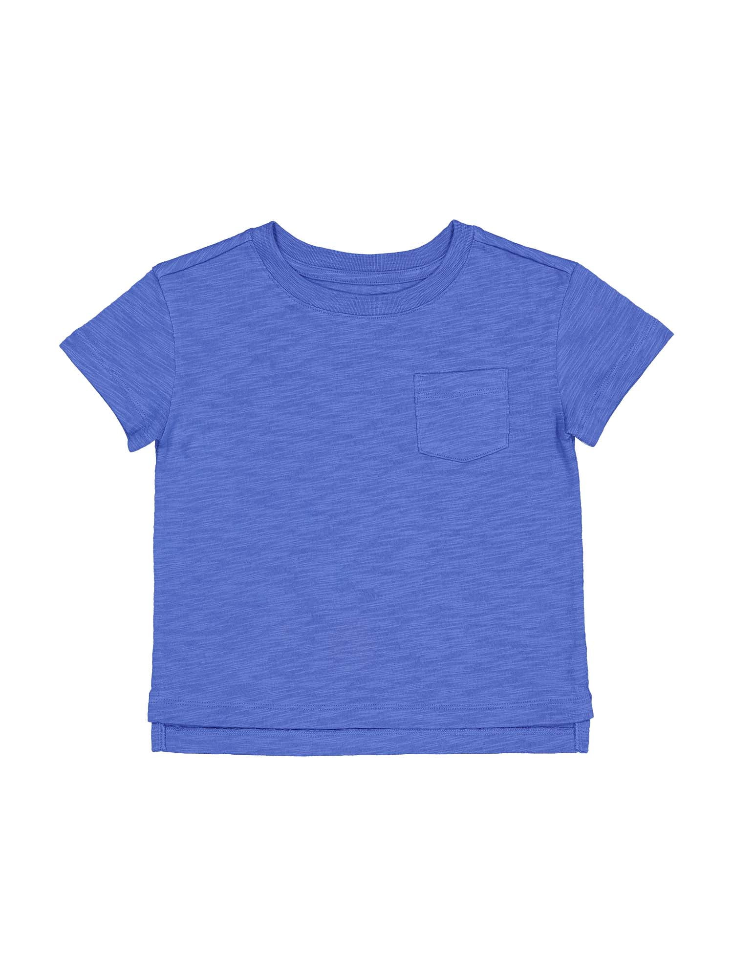 Wonder Nation Short Sleeve Boxy Pocket Tee, Size 4-18 & Plus