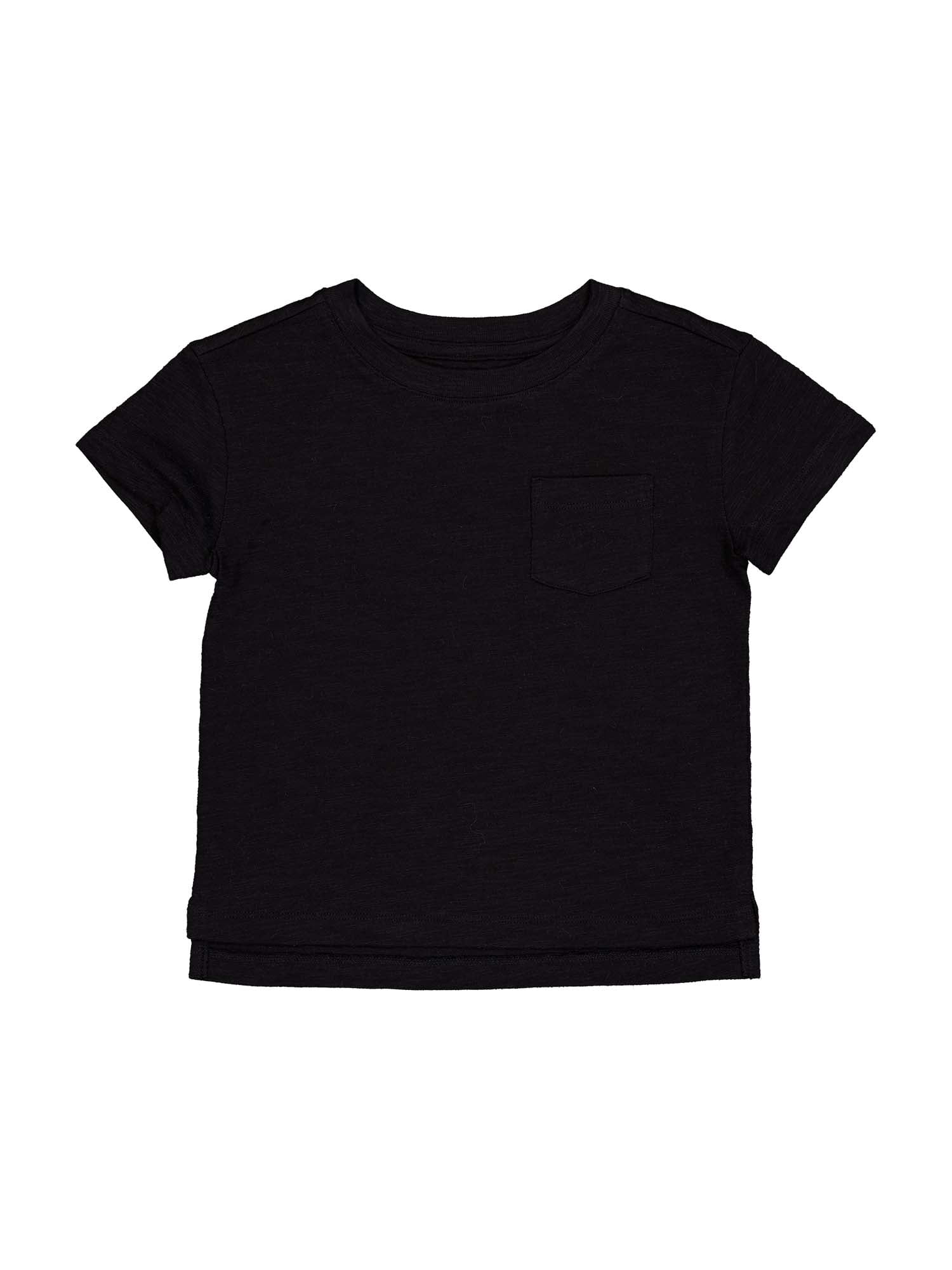 Wonder Nation Short Sleeve Boxy Pocket Tee, Size 4-18 & Plus