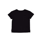 Short Sleeve Boxy Pocket Tee, Size 4-18 & Plus