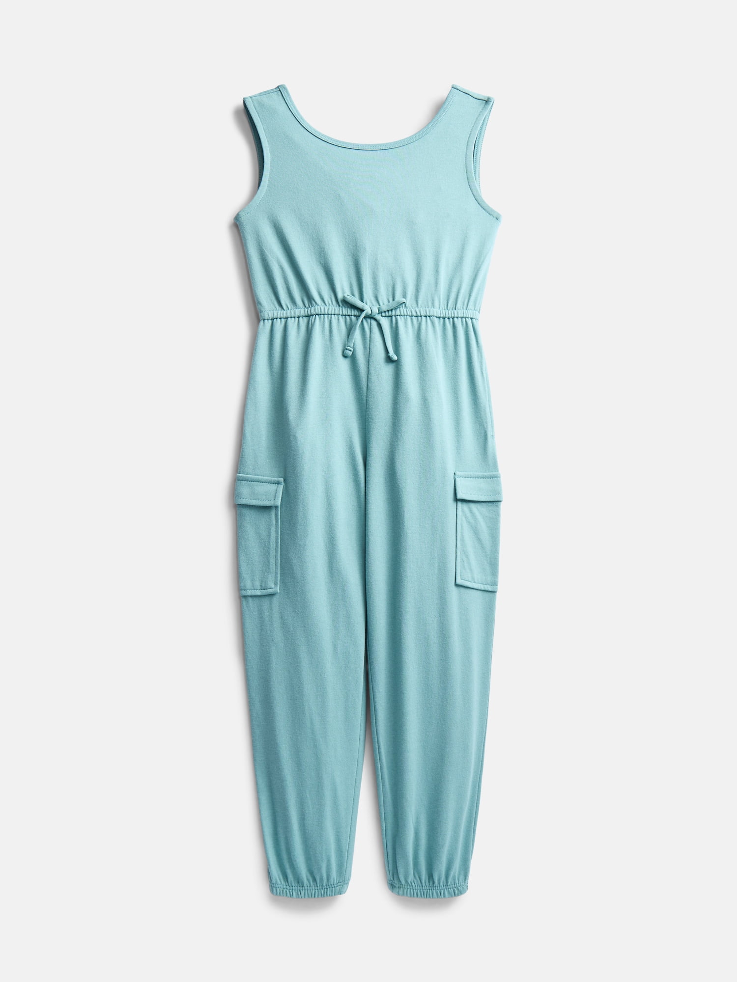 Wonder Nation Girls Sleeveless Cargo Jumpsuit, Sizes XS-XXL