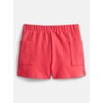 thumbnail image 1 of Wonder Nation Toddler Girls' Cargo Shorts, Sizes 18M-5T, 1 of 3