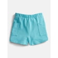 thumbnail image 1 of Wonder Nation Toddler Girls' Cargo Shorts, Sizes 18M-5T, 1 of 3