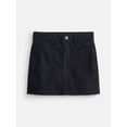 thumbnail image 1 of Wonder Nation Girls Denim Skirt with Patch Pockets, Sizes 4-18, 1 of 3