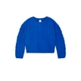 thumbnail image 1 of Wonder Nation Girls Chenille Sweater with Long Sleeves, Sizes 4-18 & Plus, 1 of 6