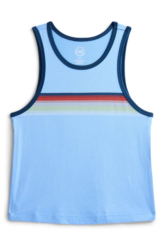 Boys Chest Stripe Tank Top, Sizes XS-XXL and Husky
