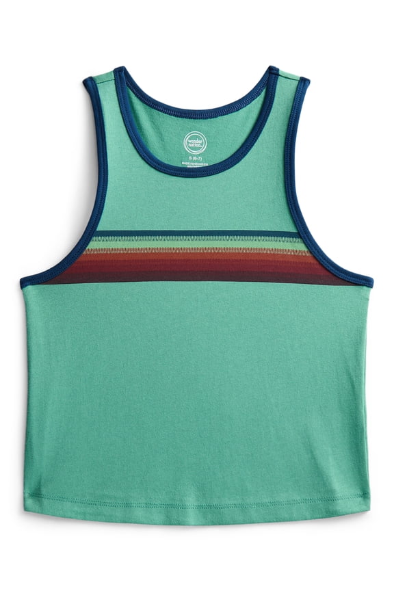 Boys Chest Stripe Tank, Sizes XS-XXL and Husky