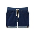 thumbnail image 1 of Wonder Nation Girls Knit Waistband Denim Shorts, Sizes 4-18 & Plus, 1 of 3