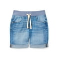 thumbnail image 1 of Wonder Nation Girls Knit Waistband Denim Shorts, Sizes 4-18 & Plus, 1 of 3