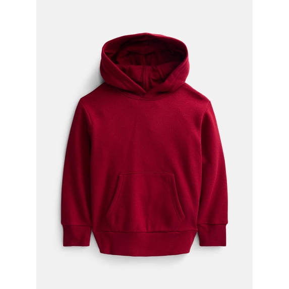 Wonder Nation Girls' Pullover Fleece Hoodie, Sizes 4-18 & Plus