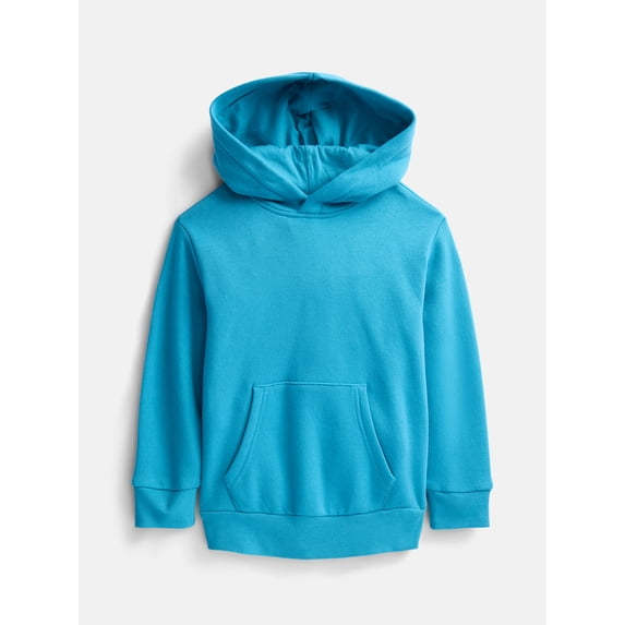 Wonder Nation Girls' Pullover Fleece Hoodie, Sizes 4-18 & Plus