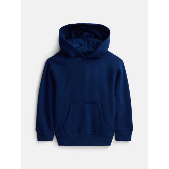 Wonder Nation Girls' Pullover Fleece Hoodie, Sizes 4-18 & Plus
