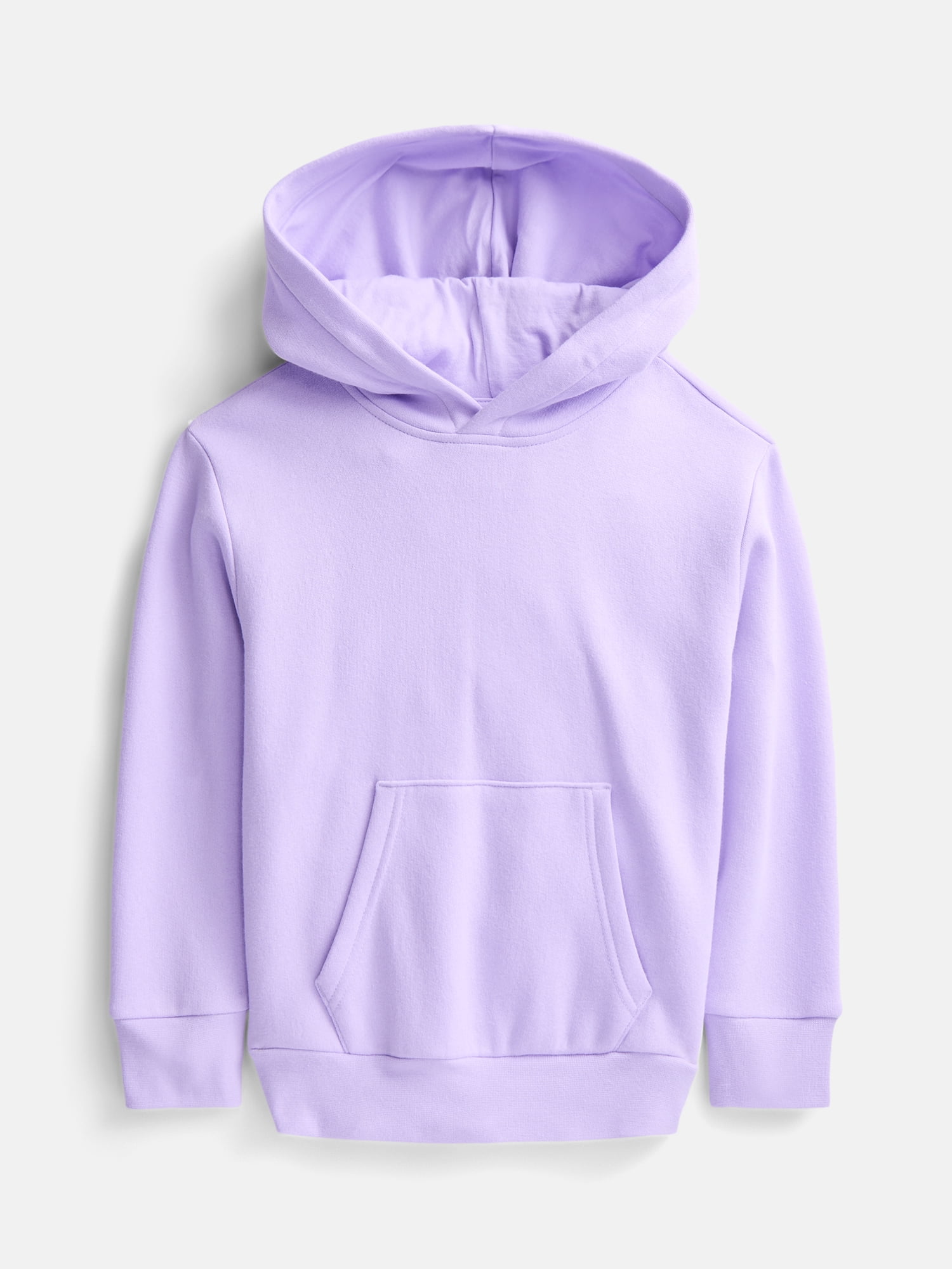 Wonder Nation Girls' Pullover Fleece Hoodie, Sizes 4-18 & Plus