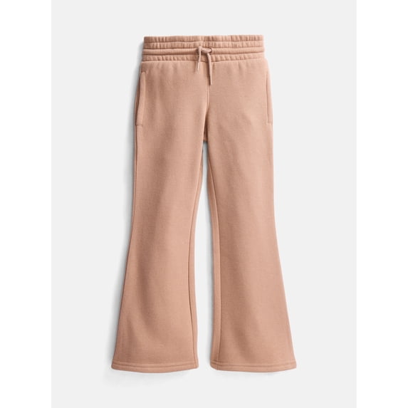 Wonder Nation Girls's Fleece Flare Pants, Sizes 4-18 & Plus