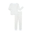 thumbnail image 1 of Wonder Nation Girl LS Cotton Long Sleeve Top & Pant Tight Fit 2-Piece Sleep Set, Sizes 4 to 10, 1 of 3