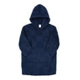 thumbnail image 1 of Wonder Nation Boys Long Sleeve Sleep Hoodie, One-Piece, Navy, Sizes XS-XXL, 1 of 4