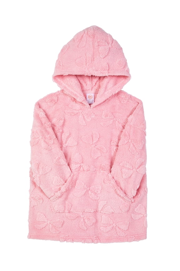 Girls Long Sleeve Sleep Hoodie, One-Piece, Sizes 4-18