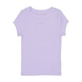 thumbnail image 1 of Wonder Nation Girls Cutout Rib Tee, Sizes 4-18 & Plus, 1 of 3