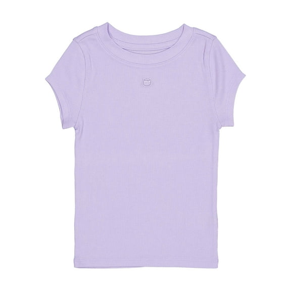Wonder Nation Girls Cutout Rib Tee, Sizes 4-18 & Plus