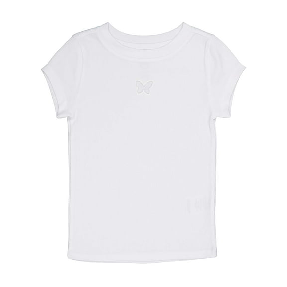 Wonder Nation Girls Cutout Rib Tee, Sizes 4-18 & Plus