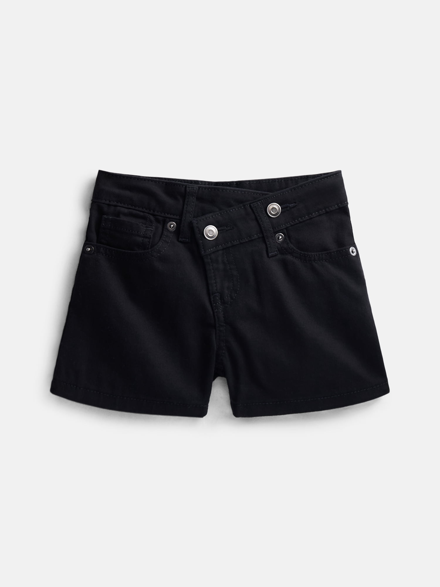 Wonder Nation Girls Crossover Denim Shorts, Sizes 5-18