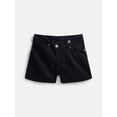 thumbnail image 1 of Wonder Nation Girls Crossover Denim Shorts, Sizes 5-18, 1 of 3
