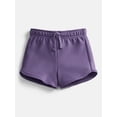 thumbnail image 1 of Wonder Nation Toddler Girls Dolphin Hem Solid Shorts, Sizes 18M-5T, 1 of 3
