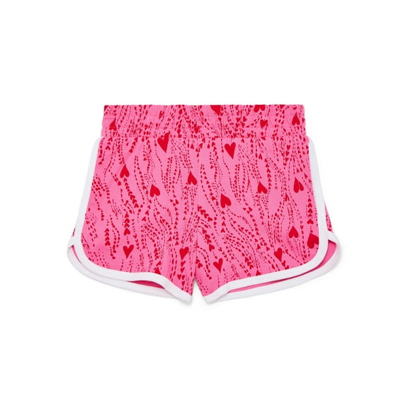 Wonder Nation Girls Dolphin Hem Shorts, Sizes 4-18 & Plus